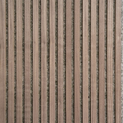 Spilevegg Green Option - Mørk valnøtt med brun MDF 60 x 240 cm